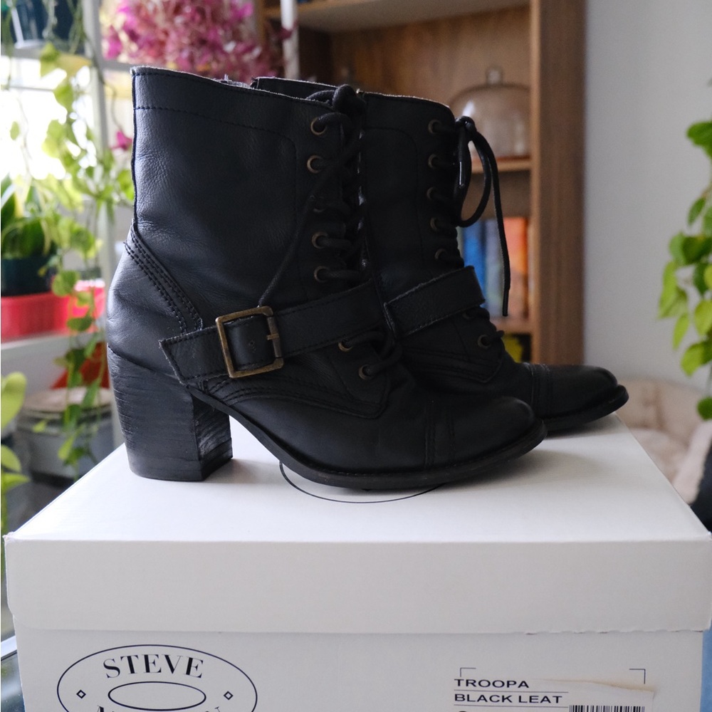 Steve Madden combat boots